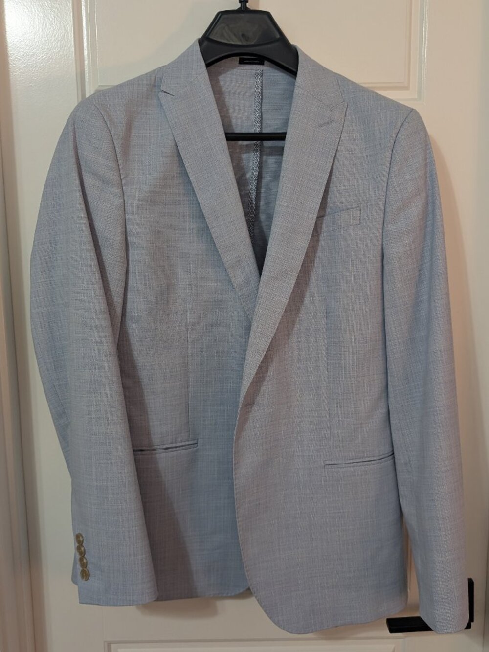 JF J. Ferrar Ultra Comfort Slim Fit Stretch Fabric Blazer Blue 40 R